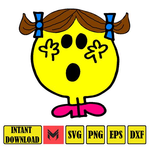 Miss Mr Men Svg, Funny Cartoon PNG, Joke Gift, Sublimation D | Inspire