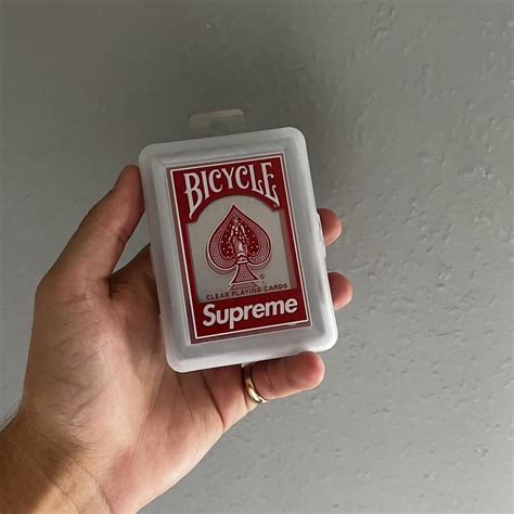 Supreme Bicycle Clear Playing Cards Brand New And Depop