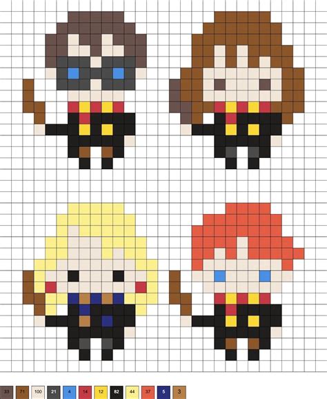 Harry Potter Perler Beads 50 Patterns Diy Candy