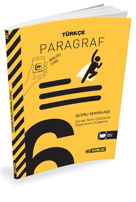 6 SINIF TÜRKÇE PARAGRAF SORU BANKASI Hız Yayınları