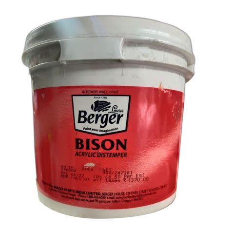 Berger Kg Beger Bison Acrylic Distemper At Rs Bucket In Bhayander