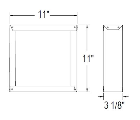 4” X 6 5 8” Directvent Pro Vinyl Siding Standoff Box Directvent Pro