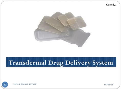 Transdermal Drug Delivery System [tdds] Ppt