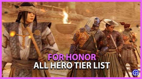 For Honor Hero Character Tier List (December 2022) - Gamer Tweak