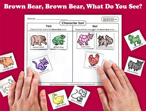 Brown Bear Brown Bear What Do You See Worksheets Brown Bear Book