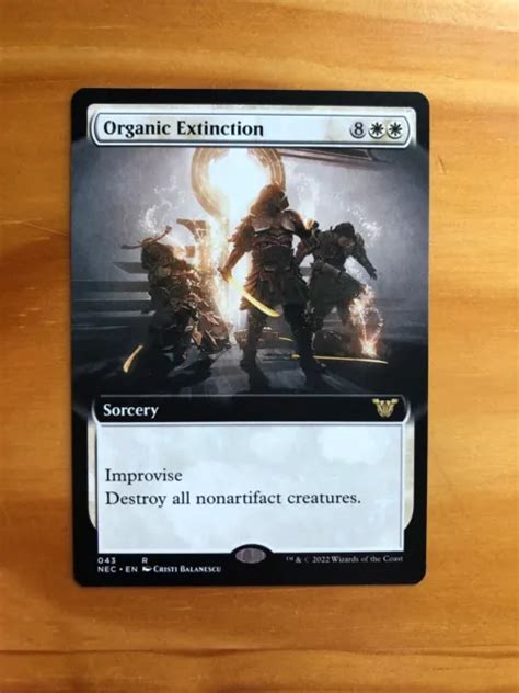 Mtg Kamigawa Neon Dynasty Commander Organic Extinction Ea Extended Art