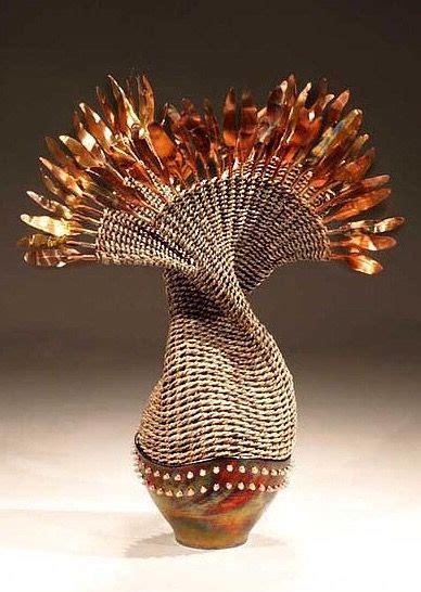 Basketry Marc Raku And Karen Jenesel Fiber Artists Fan Dance