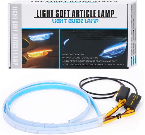 Cocsmart Tira De Luz Led Flexible Para Coche Doble Color Piezas