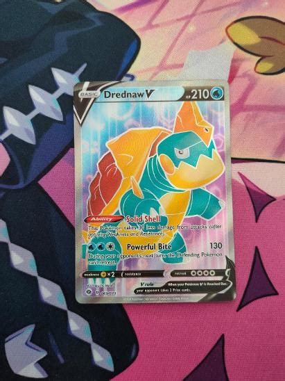 Pokémon karta Full Art Drednaw V CPA 69 Champions Path Aukro