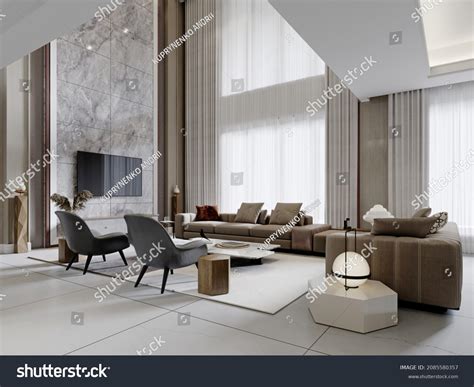 Contemporary Living Room Light Colors High Stock Illustration 2085580357 | Shutterstock