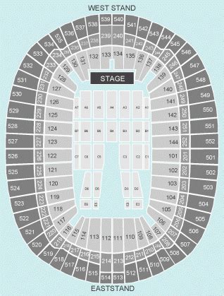 Seated Seating Plan - Wembley Stadium