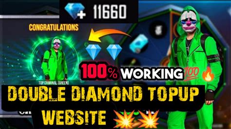 Free Fire Double Diamond Top Up Website Working How To Spin Top