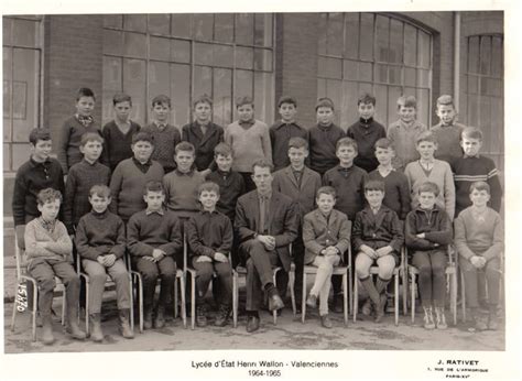 Photo De Classe 6éme De 1965 Lycée Henri Wallon Copains Davant