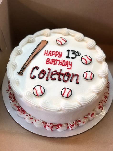 Baseball birthday cake | Baseball birthday cakes, Different cakes, Cake