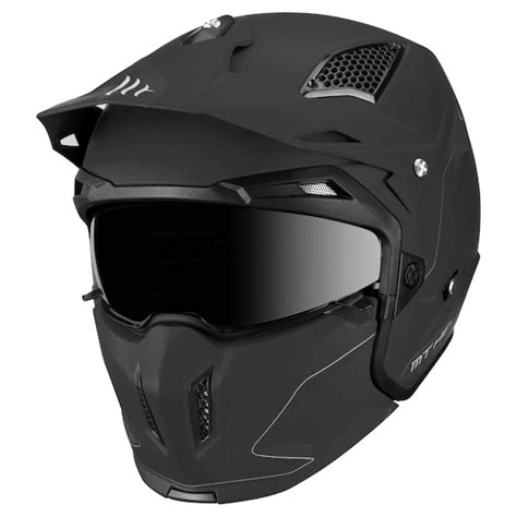 MT Streetfighter SV Motorcycle Motorbike Helmet Matt Black EBay