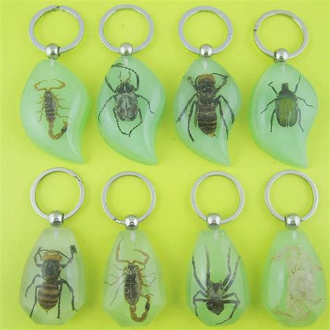 Aliexpress Buy 1PC Wholesale New Scorpion Glow Lucite Keyring