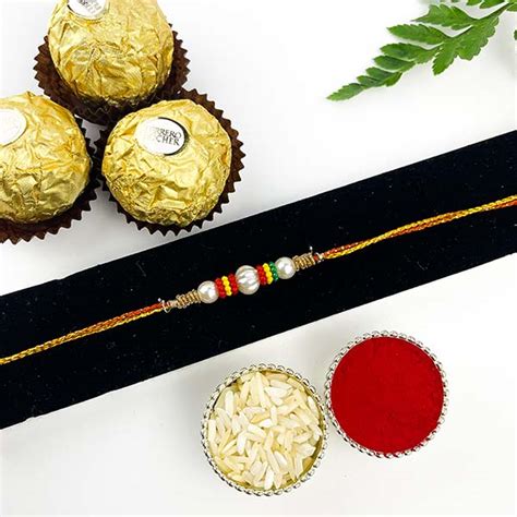 Send Traditional Rakhi With Ferrero Rocher Online