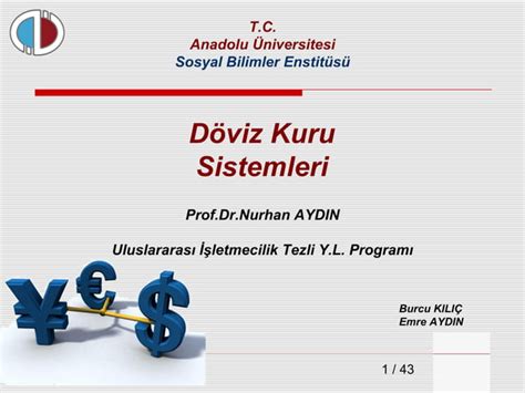 Döviz kuru sistemleri PPT Free Download