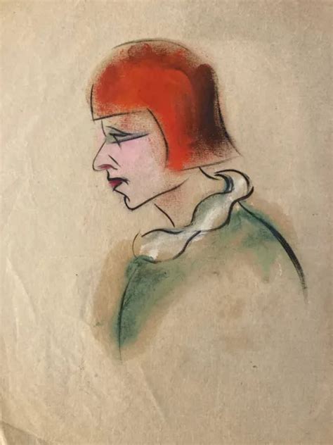 TRÈS BEAU DESSIN Expressionisme Allemand Encre Gouache 1920