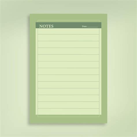 Premium Vector Minimal Note Paper Design Template