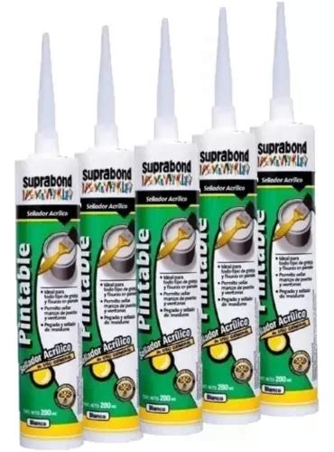 Sellador Acr Lico Blanco Pintable Suprabond Ml X Unidad Mercadolibre