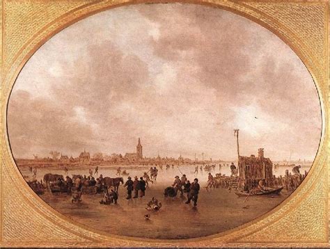 Reproductions De Qualit Mus E Hiver Sur Fleuve De Jan Van Goyen