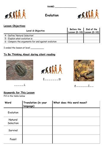 Evolution by biscuitcrumbs - Teaching Resources - TES