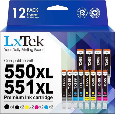 Go Inks 1 Set Of 6 Ink Cartridges To Replace PGI 550 CLI 551