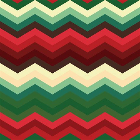 Christmas Red Green Color Zigzag Sealess And Retro Style Backgrounds