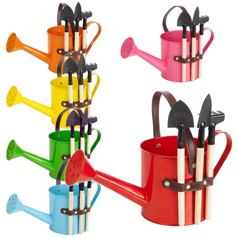 Mini Indoor Outdoor Metal Watering Can Bucket 3 Gardening Flower Pot Tools Set Ebay