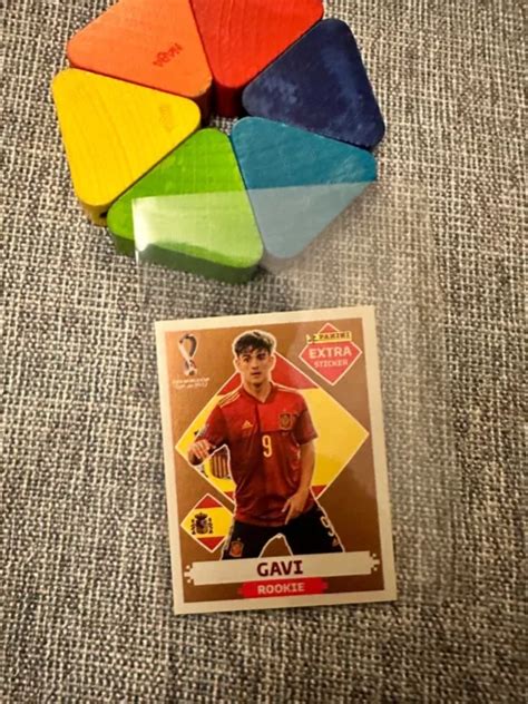 PANINI COPPA DEL Mondo Qatar 2022 Adesivo Extra Nuovo Raro Gavi