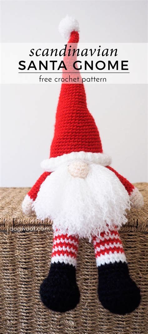 Scandinavian Santa Gnome Free Crochet Pattern Makes A Perfect Handmade T For Christmas