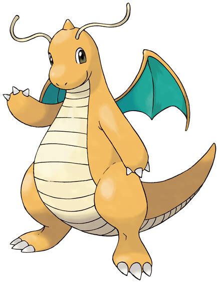 Dragonite official artwork gallery Pokémon Database