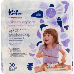 Live Better Diapers Ultra Soft Plant-Based Back Cover Size 7, 30 CT