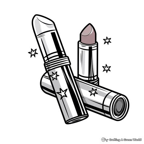 Lipstick Coloring Pages Free And Printable