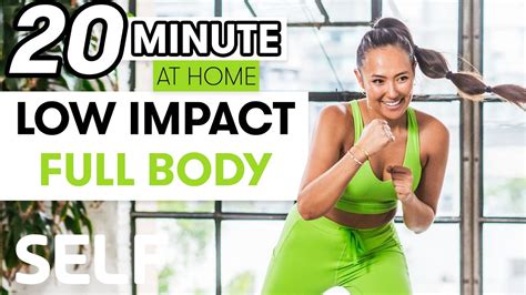 20 Minute Low Impact Full Body Strength Workout Sweat With Self Youtube