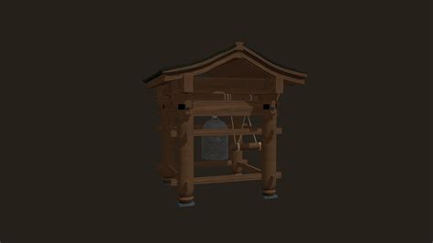 Japanese Small Shrine 3d Model By Ichibanuri [3c7fc88] Sketchfab