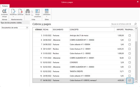 F1838 Si traspaso una remesa a ContaSOL debo traspasar también los