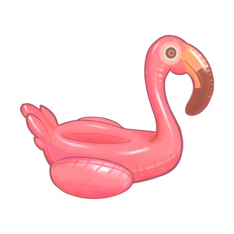 Free Vector Pink Inflatable Beach Flamingo Toy