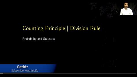 The Counting Principle The Division Rule YouTube