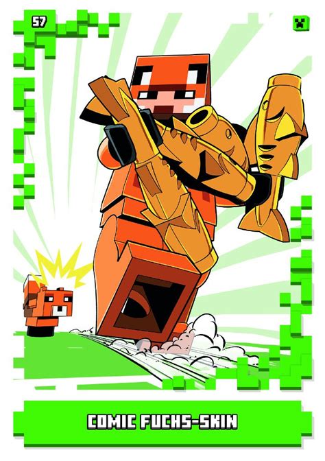 Nummer I Comic Fuchs Skin I Lego Minecraft Tcc Trading Card