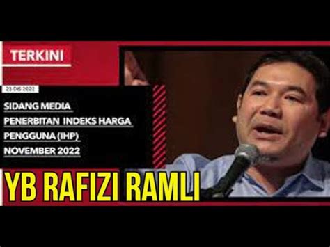 SIDANG MEDIA YB RAFIZI RAMLI PENERBITAN HARGA INDEKS PENGGUNA 23