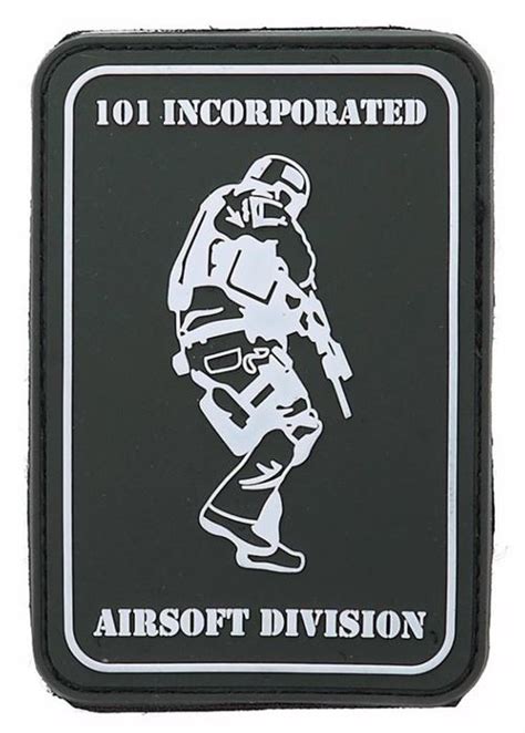 Ecusson Scratch 101 Incorporated Airsoft Division Vert Et Blanc Pins