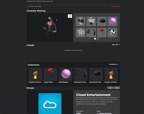 Roblox Unable To Load Friends List Affects Home Page Profiles And Friends Page Website