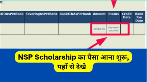 यहाँ चेक करें अपना Nsp स्कॉलरशिप का पेमेंट स्टेटस Nsp Payment Status