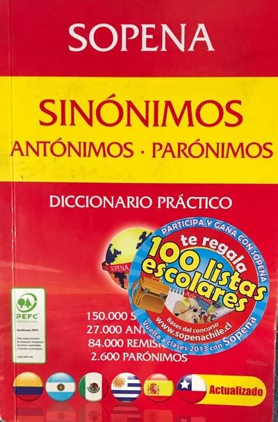 Ecolectura Diccionario de Sinónimos Antónimos y Parónimos