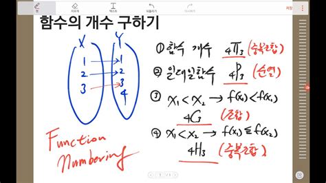 함수 개수 구하기 YouTube