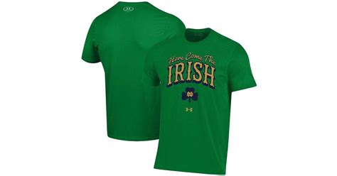 Under Armour Green Notre Dame Fighting Irish Here Come The Irish T