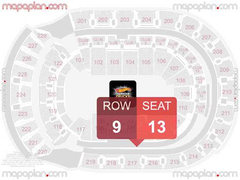 Columbus Nationwide Arena Detailed Interactive Seating Chart With Seat