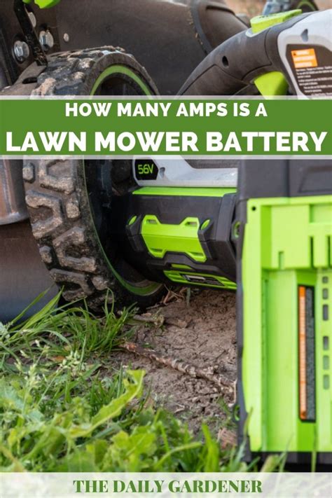 How Many Amps Is A Lawn Mower Battery